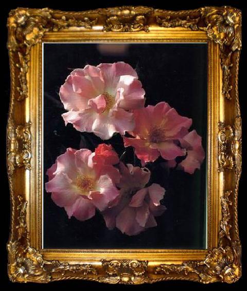 framed  unknow artist Still life floral, all kinds of reality flowers oil painting  390, ta009-2